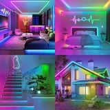 RYVEX 5 metre USB Şerit NEON LED Animasyonlu Kumandalı Ve Telefon Kontrollü Argb