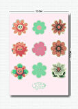 Bahar Temalı 5'li Sticker | Bullet Journal | Notebook | Ajanda | Scrapbook Için Uygun Set