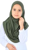 Kız Çocuk Hazır Başörtüsü Pratik Penye Şal Tesettür Giyim