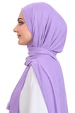 Penye Boyun Kapamalı Şal Başörtü Hazır Giyim Turban Esnek Jersey Şal