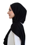 Penye Boyun Kapamalı Şal Başörtü Hazır Giyim Turban Esnek Jersey Şal