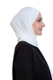 Penye Boyun Kapamalı Şal Başörtü Hazır Giyim Turban Esnek Jersey Şal