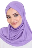 Kadın Hazır Türban Çapraz Tek Parça Pratik Namaz Başörtüsü