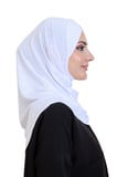Kadın Hazır Türban Çapraz Tek Parça Pratik Namaz Başörtüsü