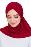 Kadın Hazır Türban Çapraz Tek Parça Pratik Namaz Başörtüsü