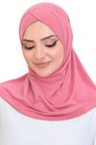 Kadın Hazır Türban Çapraz Tek Parça Pratik Namaz Başörtüsü