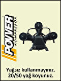 POWER V-3065 200 Litre Kompresör Kafası