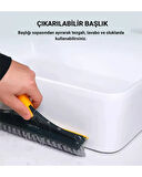 2 In 1 V Şeklinde Fırça Ve Çekçek Paspas Mop Banyo Mutfak Duvar Köşe Boşluk Ovma Cleaning Brush