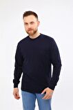 20/10 İplik O yaka Lacivert sweat Unisex