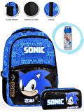 Sonic Okul Çantası+ Kalem Çantası + Su Matarası