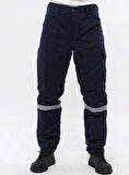 7/7 Gabardin Kapitoneli Kışlık İş Pantolonu Lacivert 5 Cepli Beli Likralı 