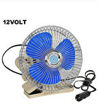 Vantilatör 10'' Mandallı 12 Volt Çakmaklık Girişli Modlu Hızlı Yavaş Devreli Döner Başlıklı