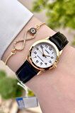 Casio CSISTE20 Kasası Gold Kordonu Siyah Renk Hediye Paketli Kadın Kol Saati ve Bileklik