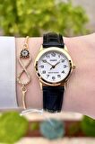Casio CSISTE20 Kasası Gold Kordonu Siyah Renk Hediye Paketli Kadın Kol Saati ve Bileklik