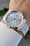 Casio CSISTE50 Gold Gümüş Renk Hediye Paketli Erkek Kol Saati