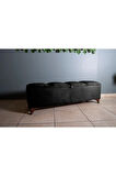 Vetra V2 Siyah Sandıklı Puf - Dilimli Model 140cm Sandıklı Bench