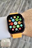 Daniel Klein DKISTE1166 Android/ios Uyumlu Arama Özellikli Turuncu Renk Kordonlu Akıllı Kol Saati ve Bluetooth Kulaklık