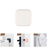 Microcase Darbe Önleyici Yapışkanlı Silikon Kapı Kolu Stoperi Tamponu Kare Tasarım - SİYAH AL5004 1 Adet