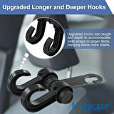 Microcase Oto Koltuk Arkası 2 Başlı Yük Eşya Taşıma Askı Aparatı - AL5238