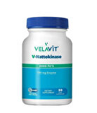 Velavit V-Nattokinase Fermente Soya Faslyesi Ekstresinden Gelen Nattokinaz İçeren Takviye Edici Gıda 30 Kapsül