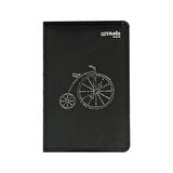 Mynote Black Sırtı Açık 9x14 112yp Siyah Yaprak Çizgisiz