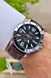 Casio CSISTE10 Kasası Gümüş Kordonu Kahverengi Renk Hediye Paketli Erkek Kol Saati