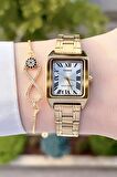 Casio CSISTE68 Gold Renk Hediye Paketli Kadın Kol Saati ve Bileklik