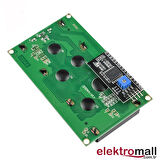 20 X 4 KARAKTER LCD 2004A MODÜL + I2C ARAYÜZ MODÜLÜ