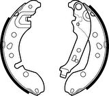 Valeo 564209 Pabuçlu Fren Balatası Renault Clio 02 00-06 08 440601843R