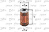 Valeo 586534 Yağ Filtresi BMW M51 D25 E34 E36 Range Rover II P38A 2.5 D 94-02 Opel Omega B 94-02 650302