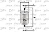 Valeo 587001 Yakıt Filtresi Clio-Kangoo -Laguna-Megane -Trafic-Partner-Berlingo-206-306-307-407-C5 7700845961