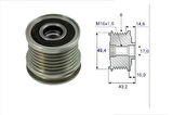 Valeo 588014 Alternatör Kasnağı Rulmanlı Passat 96-05 A4 01-04 A6 97-05 Superb 1.6 1.8 19TDI 028903119AA