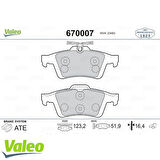 Valeo 670007 Fren Balatası Arka Laguna 01> Latıtude 11> Vel Satıs 02> Espace 02> Vectra C 02>08 02>08 Sıgnum 03>08 03>08 Cmaıı 10> Focus II Cb4 04>11 Focus III Cb8 11>14 Focus Iııı Cew 14> C-Ma06>11 Transıt Connect Tc7 02>13 Prımera P12 02> 9-3 02>