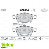 Valeo 670014 Fren Balatası Ön 500 L 12- Doblo III 10-Combo 12- 77365396