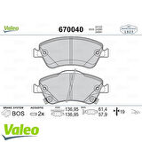Valeo 670040 Fren Balatası Ön Corolla D4D 07-12 Auris D4D 07-12 Corolla 1.4 D4D 2013- 446502160