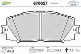 Valeo 670057 Ön Fren Balatası Toyota Corolla 13-Yaris 11- 446512640
