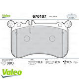 Valeo 670107 Ön Balata Kalos 1.2 1.4 09 05-Aveo 1.2 1.4 03 08- 64200520