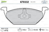 Valeo 670332 Ön Fren Balatası Golf IV 97> Bora 98> Polo V 09> Polo IV 01> Jetta IV 10> Beetle 11> Up 11> Lt28-35 96>06 Lt28-46 96>06 A1 10> A3 96> Cordoba 02> Toledo Ibıza IV 01> Ibıza V 08> Leon 99> Fabıa Octavıa Roomster 06> Cıtıgo 11> Rapıd 12> V-