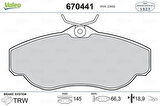 Valeo 670441 Fren Balatası Ön Discovery 2 L318 98-04 Range Rover I 3.9 Vogue 88-94 Range Rover II P38A 94-01 SFP000210