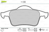 Valeo 670480 Arka Fren Balatası S60 00-10 S70 97-00 S80 98-V70 97-07 XC70 00- 8634925