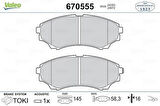 Valeo 670555 Ön Fren Balatası Mazda 4x4 B 2500 Ranger 02-06 2.5TD 3.0TD 06-11 2M342001BA