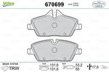 Valeo 670699 Fren Balatası Ön BMW E87 Mini R55 R56 R57 R58 F53 34116767143