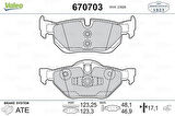 Valeo 670703 Fren Balatası Arka Kulaklı BMW E87 E90 X1 E83 34216774692