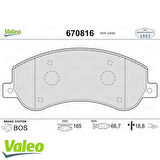 Valeo 670816 Ön Fren Balatası Amarok Transit V347 06 Arka Çeker Fişli 6C112K021AC
