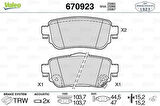 Valeo 670923 Arka Fren Balatası Qashqai 2013- Renault Kadjar 2015- 440606446R