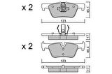 Valeo 671712 Arka Balata BMW F30 F31 F32 16D-318D-320I-320D-11 F20 F21 F23 116D-1.18i-118D-120D-125I-125D 10 34218855013