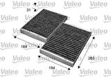 Valeo 715643 Polen Filtresi Takım Karbonlu C215 99-06 W221 05-13 C216 06-13 W222 13 17-C217 14-16 2218300018