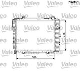 Valeo 732451 Motor Su Radyatörü W202 95-00 S202 96-01 C208 97-00 A208 98-01 2025005103