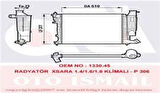 Valeo 732535 Motor Su Radyatörü Segmanlı P306 Xsara 93 97 1.8 1.6L Klimalı Ölçü 377.5x610x23 1351Z3 Alınız 1330.45