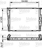 Valeo 735194 Motor Su Radyatörü BMW E81 E82 E87 E88 E90 E92 E93 E83 17117562079